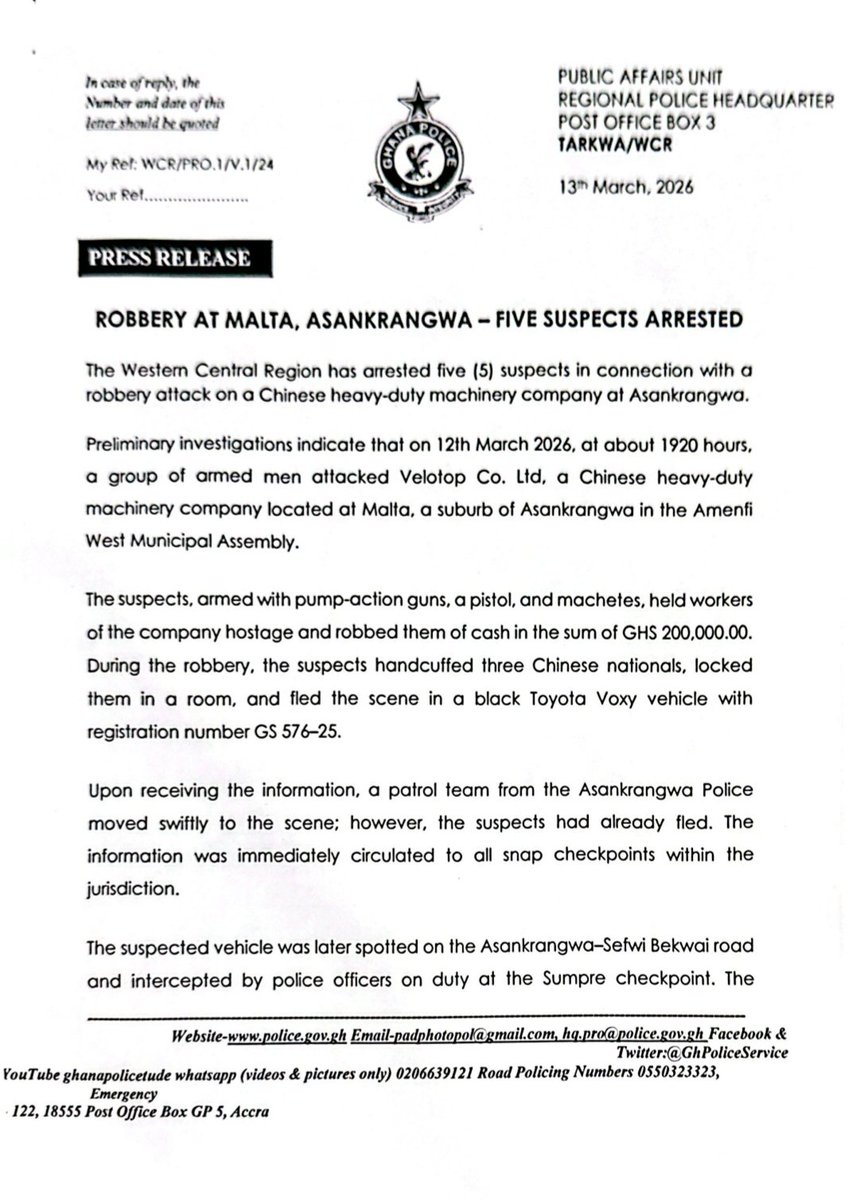 Ghana Police Service tweet media