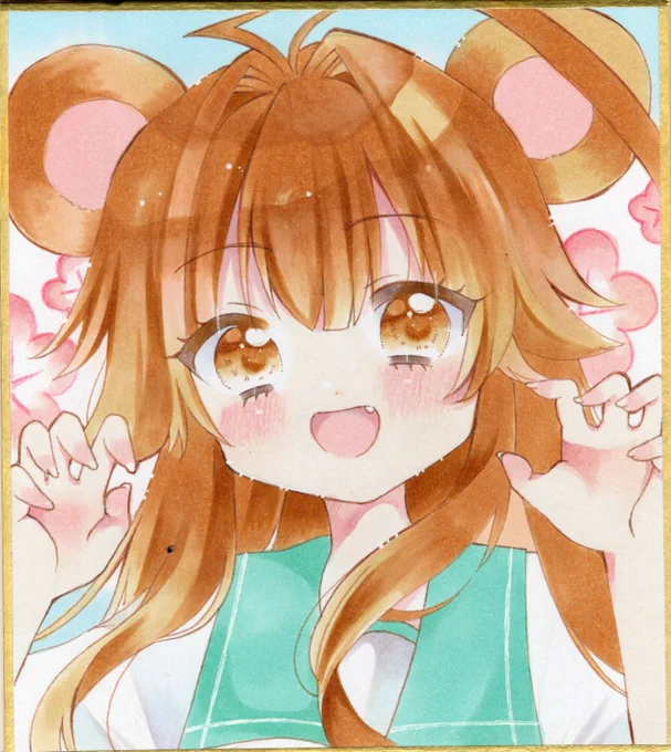 ヤフオクにてイラスト出品してます。残り一時間となりましたがご縁がありましたらよろしくお願いします