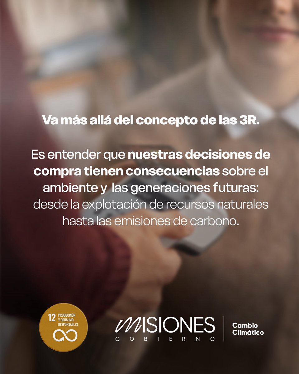 CCMisiones's tweet photo. Repensemos nuestros hábitos de consumo y su impacto en el ambiente, economía y equidad social🛍️🌎🌳⁣
⁣
Esta fecha establecida por la ONU es una invitación a actuar, de manera individual y colectiva, por una economía más justa y verde.⚙️💡⚖️🌿⁣ https://t.co/xc7BsAoMWC