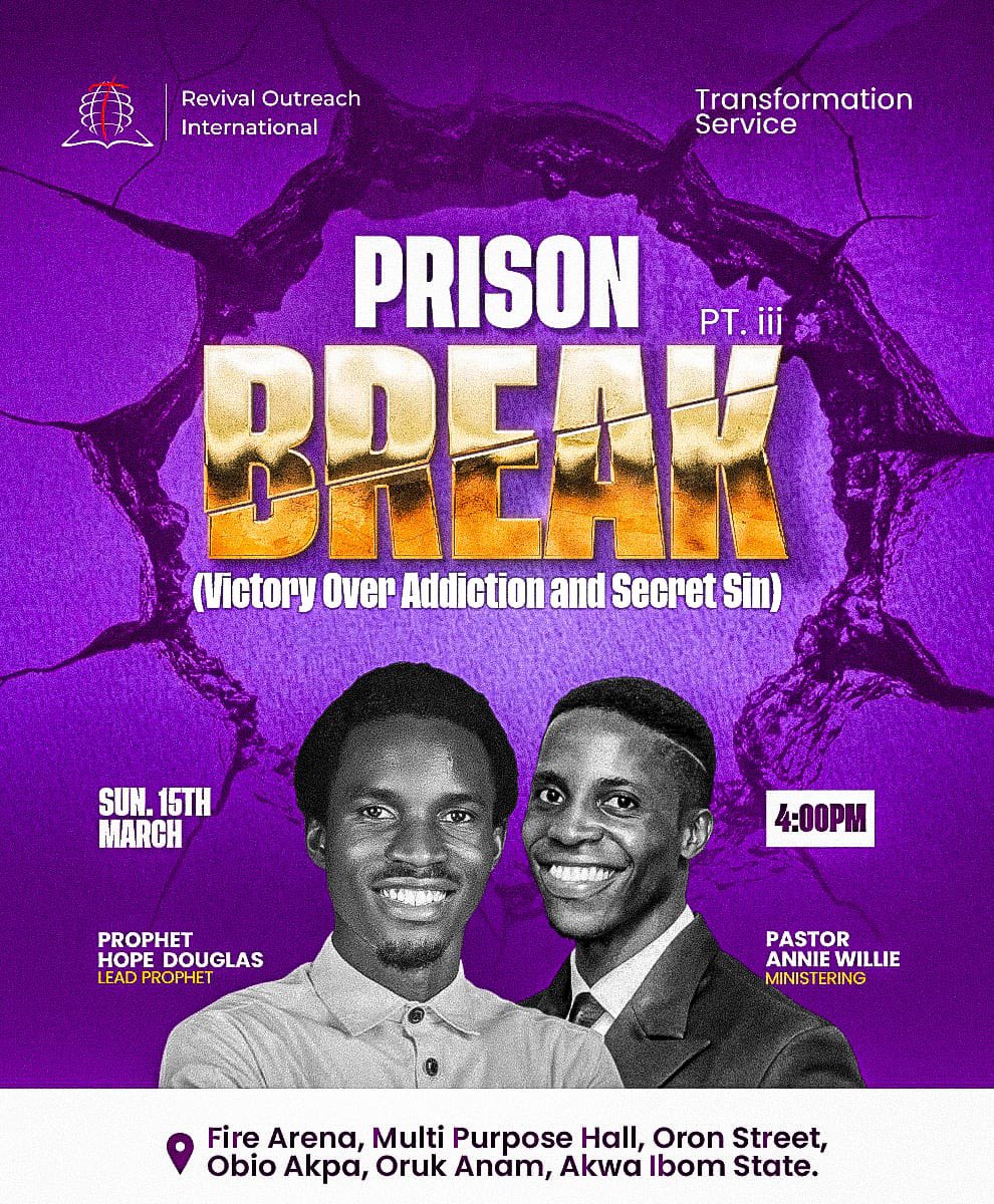 ROIADULLAM's tweet photo. Last Sunday, we uncovered why addiction thrives ;wrong desires, cultural pressure, demonic influence, and a misunderstanding of the mind.

We learned how to take control, program our brain, and walk in God’s grace. https://t.co/SKAfJZ24v3