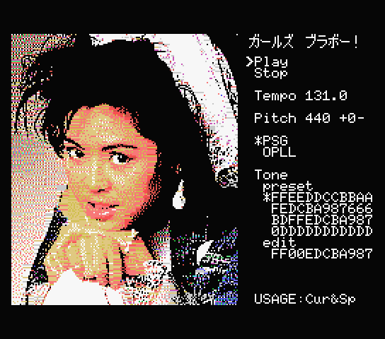 fukui_keeekn's tweet photo. 「ガールズ ブラボー！」を #webmsx で演奏してみました。#msx https://t.co/2sGvhcjkXa https://t.co/YlNOzh5DvG