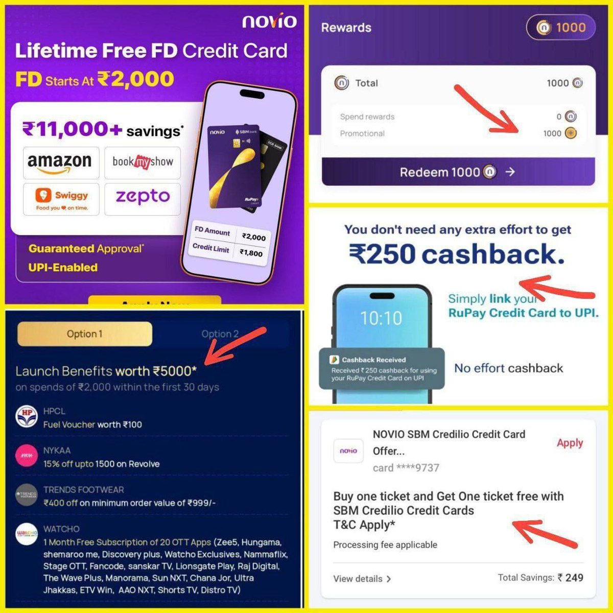 Prince101Raj's tweet photo. 😱 Credilio BIG Loot - Get ₹1550 Cashback On Only ₹5000 FD + 5000 Extra Benefits 

Lifetime free Rupay UPI Credit Card (No Credit Score Needed)

⬆️Apply Link : https://t.co/7I4nNRrkHV

👉  Submit details » Create FD »Select Amount  5000 Complete Video KYC » Done ✅

Reward 👇👇 https://t.co/jBUA2v7qGF