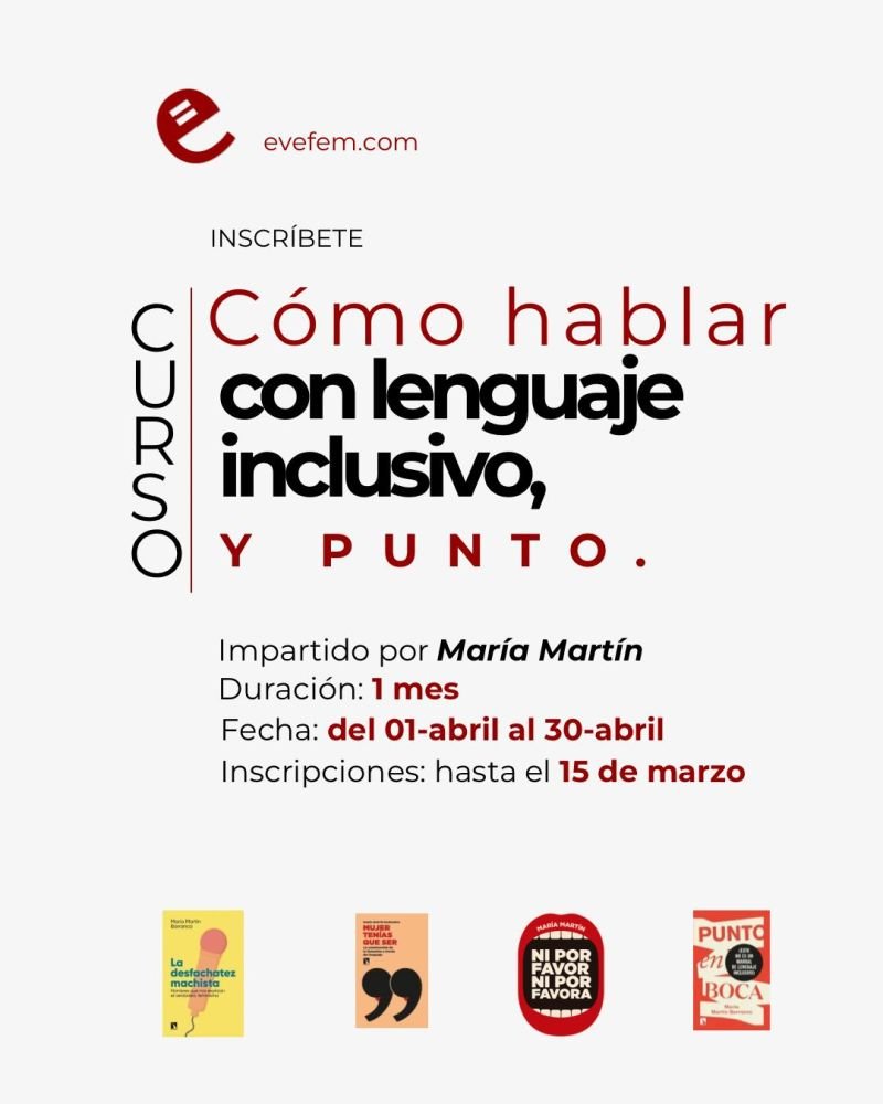 generoenaccion's tweet photo. Hoy se cierra la matrícula del curso Cómo hablar con lenguaje inclusivo (y punto).
Empieza el 1 de abril y ya somos casi 40 personas dentro.
Si llevabas tiempo pensando si hacerlo, hoy es el último día.
https://t.co/OMR8kOhUQR https://t.co/0wIrawgtzF