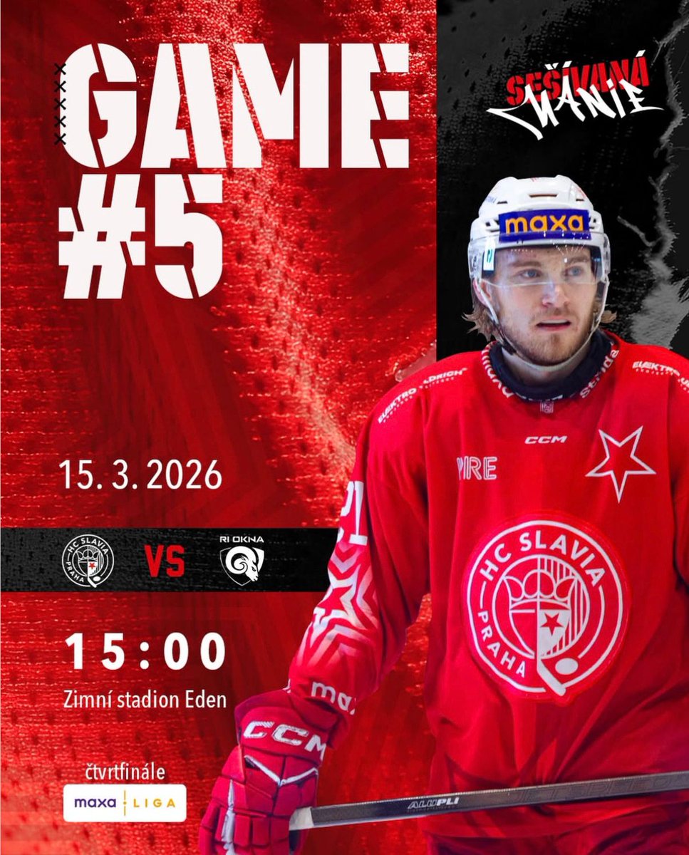 Jeden Zlín to včera odnesl,
dnes by bylo fajn, aby to odnesl ještě jednou. 😎❤️🤍

S kým se uvidím ve Fanzóně?
hcslavia.enigoo.cz/app/tickets/ev…