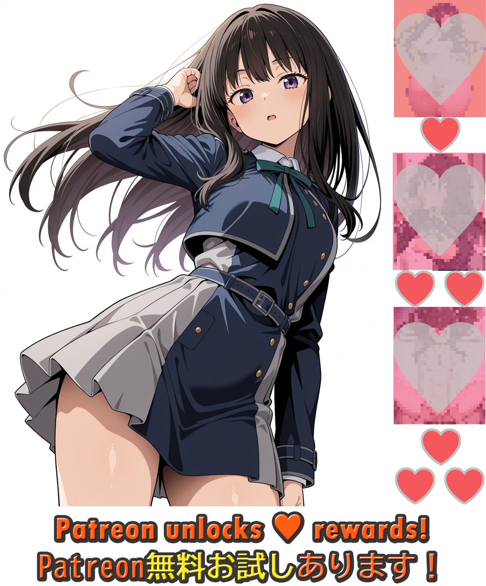 🔥 LycorisRecoil InoueTakina 井ノ上たきな 🔥

💎 100+ variations available!
🆓 FREE samples on Patreon!
👉 Check my profile link!

#LycorisRecoil #InoueTakina #井ノ上たきな
--
💎 100枚以上の差分公開中！
🆓 Patreonで無料サンプルあり！
👉 プロフィールのリンクから！