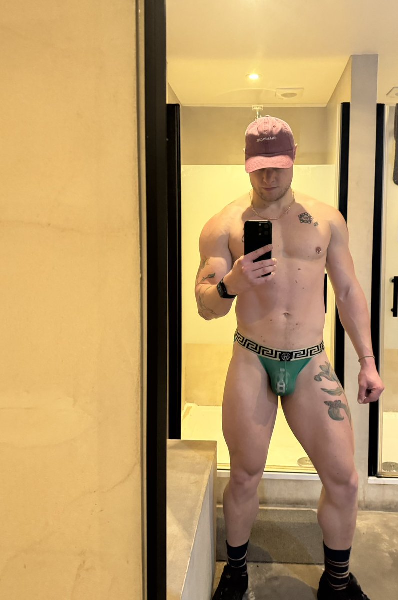 strutting around the locker room