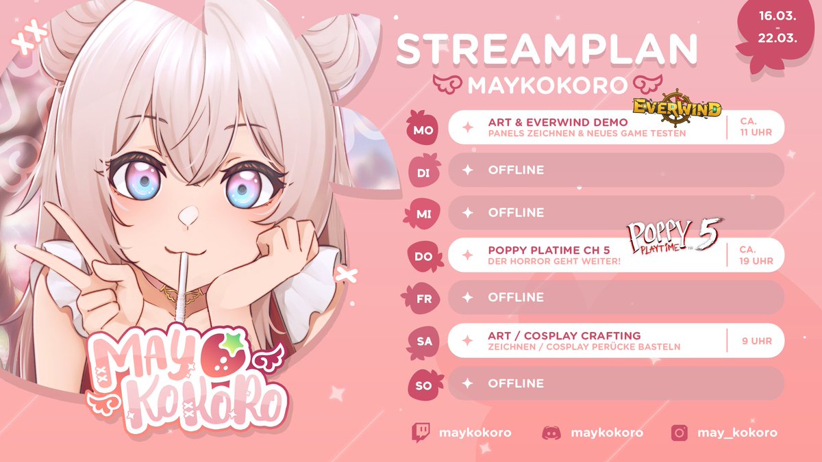 MayKokoro 🍓 | GerVTuber | Artist tweet media