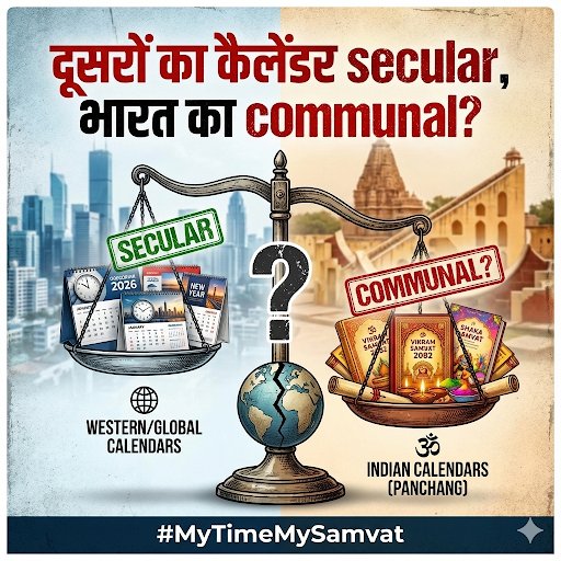 विक्रम संवत भारतीय ज्ञान, संस्कृति और विज्ञान की महान परंपरा को दर्शाता है।
#MyTimeMySamvat #HinduNewYear #vikramsamvat2083 #VikramSamvat #Navonmesh #NavonmeshJaipur #IndianCalendar #SanatanKnowledge #VedicScience #IndianKnowledgeSystem #SanatanDharma #IndicWisdom