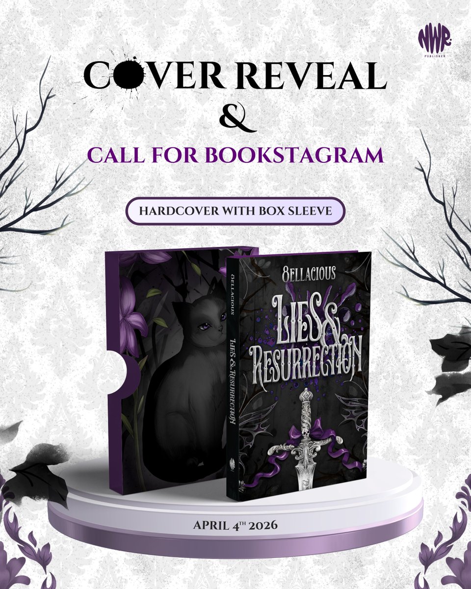 NawiraPublisher's tweet photo. The cover is finally here. Say hello to Lies &amp; Resurrection. 🖤

Pre-order 04—11 April 2026.
Don’t forget to mark your calendar! 🌙

Buat bookstagram yang tertarik review dan ikut membaca kisah Lies &amp; Resurrection, langsung cek rules di next slide ya. Good luck! ✨📖 https://t.co/JNg1UW2u2o