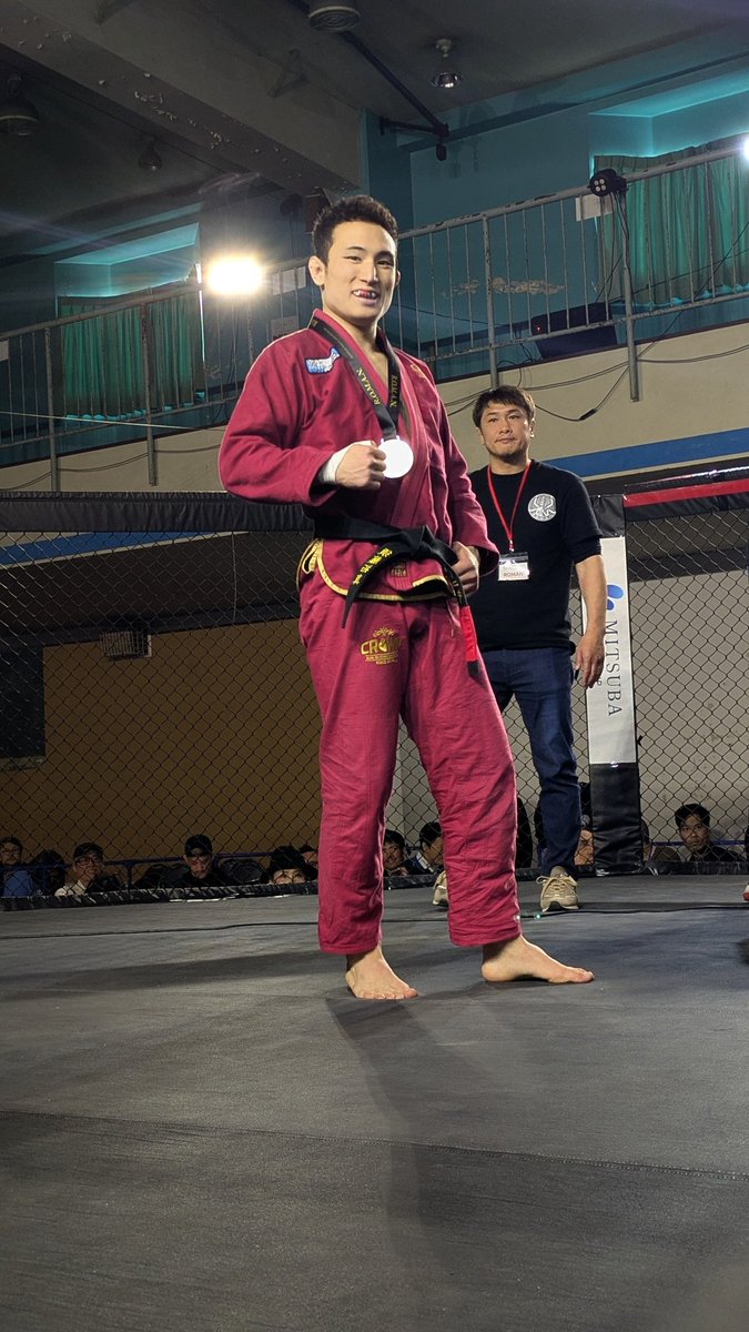 xtremeebina's tweet photo. ROMAN4
ROMAN柔術 フェザー級（65.8kg）7分
〇須藤拓真（X-TREME EBINA）
[6分10秒 ストレートフットロック]
×鍵山士門（QUIP）

須藤拓真一本勝ち！

応援ありがとうございました🦶🦶

#須藤拓真
#leghunter
#ROMAN https://t.co/bKylks8AHo