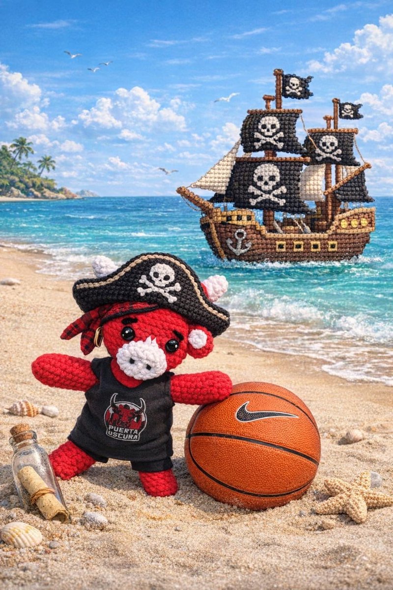 Jose91109's tweet photo. Partidazo del Baby @FundlaCaixa @CDJPuertaOscura ❤️🖤

La capitana Isa Swan 🏴‍☠️ tomó el timón para surcar los mares, junto a su grumete de confianza MiniMum 🦜y Flower Town temblando… ¡porque la #MareaRoja venía a por el tesoro! 🏀💎

#MareaRoja
#CasiCapitanaSwan
#MiniMumPirata https://t.co/7UI7gw5Tx7