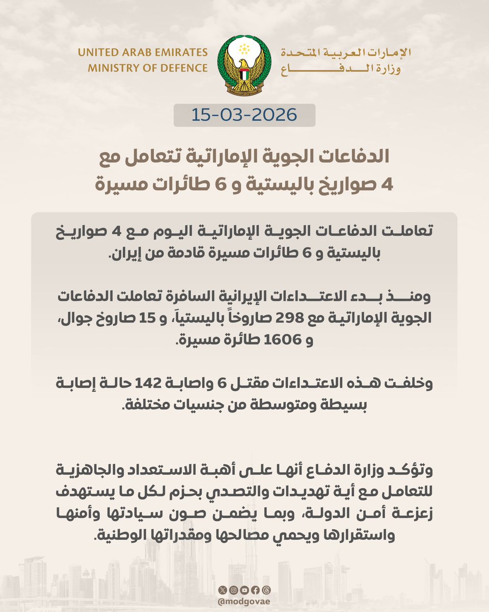 وزارة الدفاع |MOD UAE tweet media
