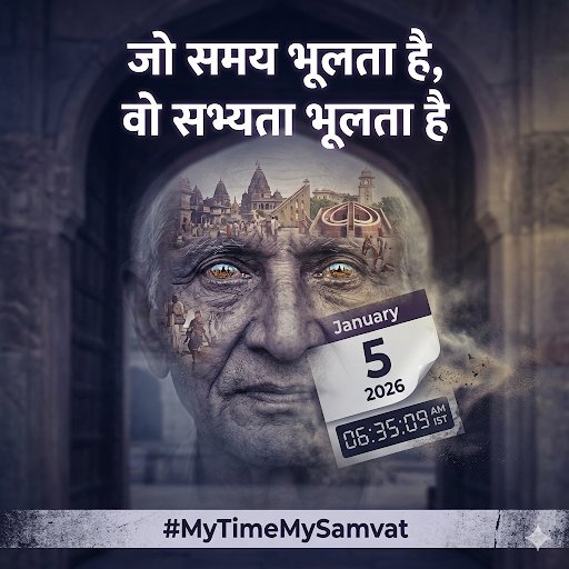 भारतीय नववर्ष वसंत ऋतु के साथ नई ऊर्जा और नवजीवन का संदेश देता है।
#MyTimeMySamvat #HinduNewYear #vikramsamvat2083 #VikramSamvat #Navonmesh #NavonmeshJaipur #IndianCalendar #SanatanKnowledge #VedicScience #IndianKnowledgeSystem #SanatanDharma #IndicWisdom #HinduCivilization
