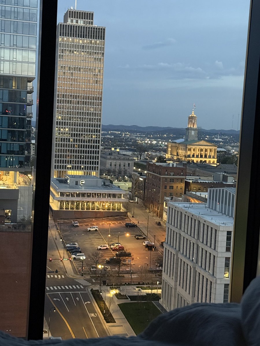 Nice view of the Tennessee State Capitol from my hotel room.