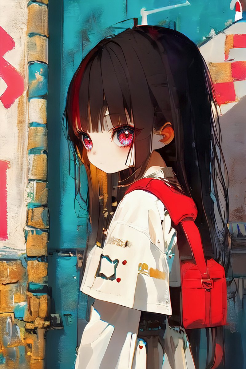 ー青い扉の前でー

その路地は、夕方になると色の順番が変わる。