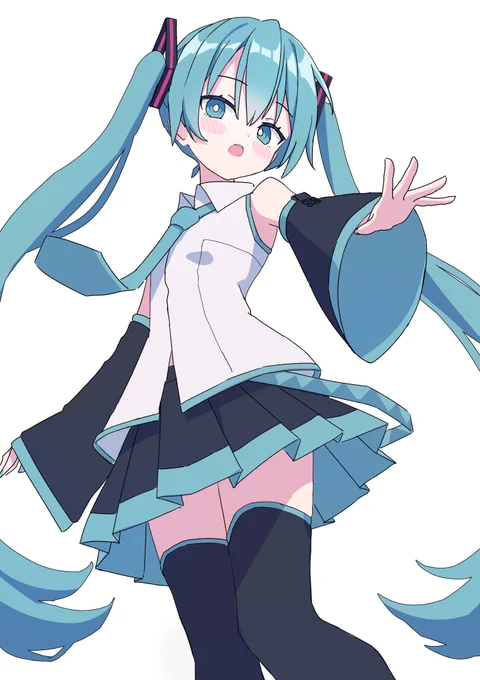 アニメ塗で描きなおし #初音ミク