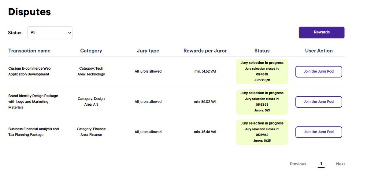 VAIOT_LTD's tweet image. 🧑‍⚖️ DDRS invites participants to act as jurors in decentralized dispute resolution.

Review real cases, cast your vote, and contribute to fair outcomes within the system’s governance model.

ddrs.vaiot.ai

#DDRS #Web3Justice #BetaTesting #VAIOT #DecentralizedJustice