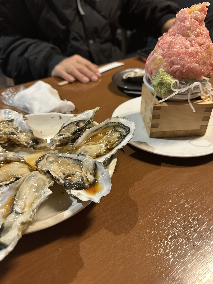 一個100円の牡蠣🤤🤤