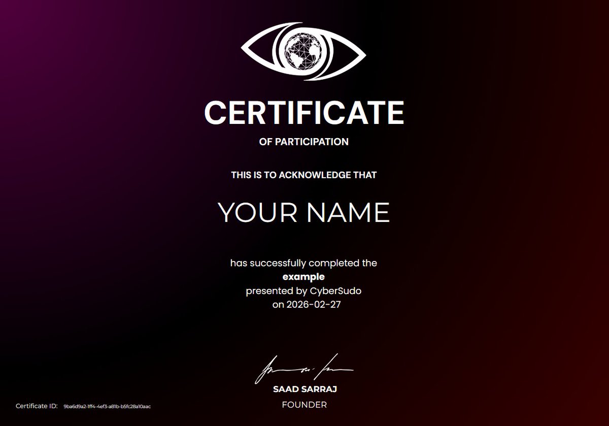 CyberSudo tweet media