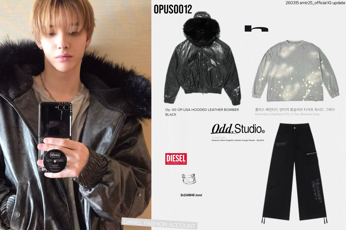 DanielsCloset's tweet photo. 【260315】smtr25_official IG update
Coat：OPUS0012
T-shirt：Hommless
Ring：DIESEL
Pants：https://t.co/9kubQamXbw
#SMTR25 #DANIEL #이다니엘 https://t.co/YReIGH8oPv