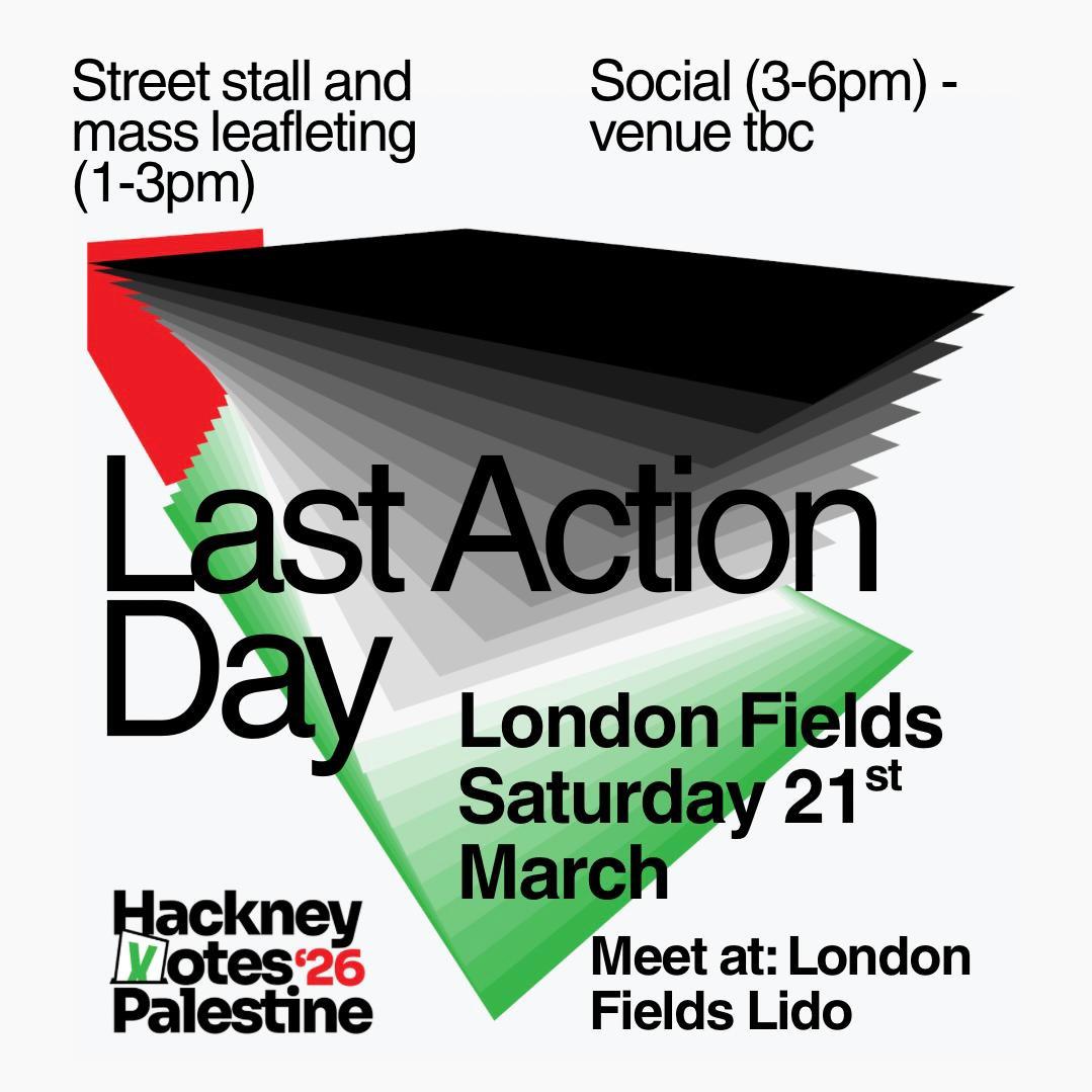 Hackney for Palestine tweet media