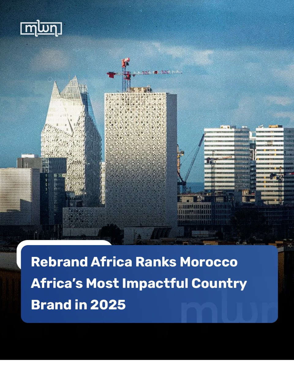 MoroccoWNews's tweet image. #Morocco has been ranked Africa’s most impactful country brand for 2025 by #Rebrand Africa, reflecting its growing influence across tourism, business, culture, and infrastructure. 

In 2025, the country welcomed nearly 19.8 million visitors, surpassing targets, and successfully
