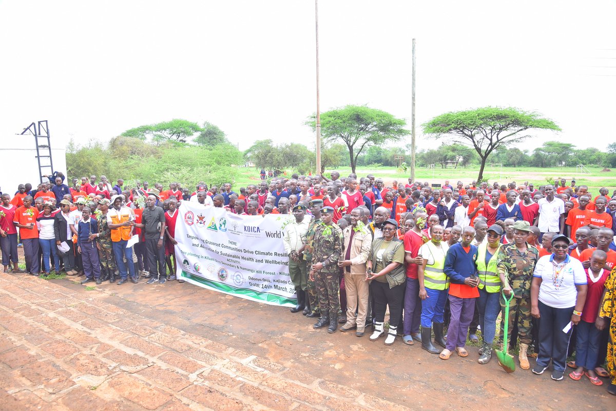On March 14th 2026 together with <a href="/kdfinfo/">Kenya Defence Forces</a> , County Gov of Kajiado, World Vision  ,Kenya Forest Service, NEMA and other partners, we planted over 20,000 indigenous trees within the Kiluani area and NAMANGA hill bringing restoration hope to a badly degraded section of Namanga Hill