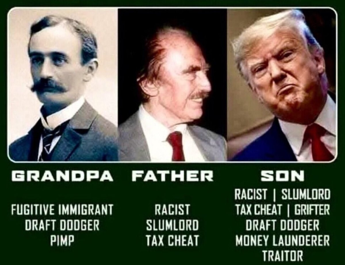 AndyWinston17's tweet photo. @realJoelFischer @POTUS @WhiteHouse There is no Trump ever on record of serving their country. https://t.co/AICIvhDPFQ