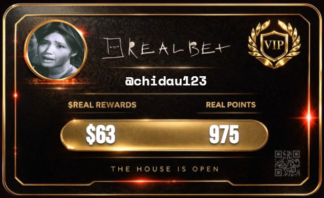 chidau123's tweet photo. my @RealBet Season 1 VIP card just hit different

open your boxes. thank me later.

https://t.co/78WPUh07P8 https://t.co/yY0G4RxkxS