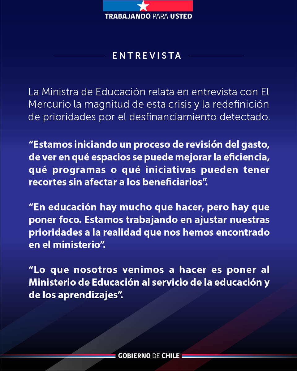 Ministerio de Educación tweet media