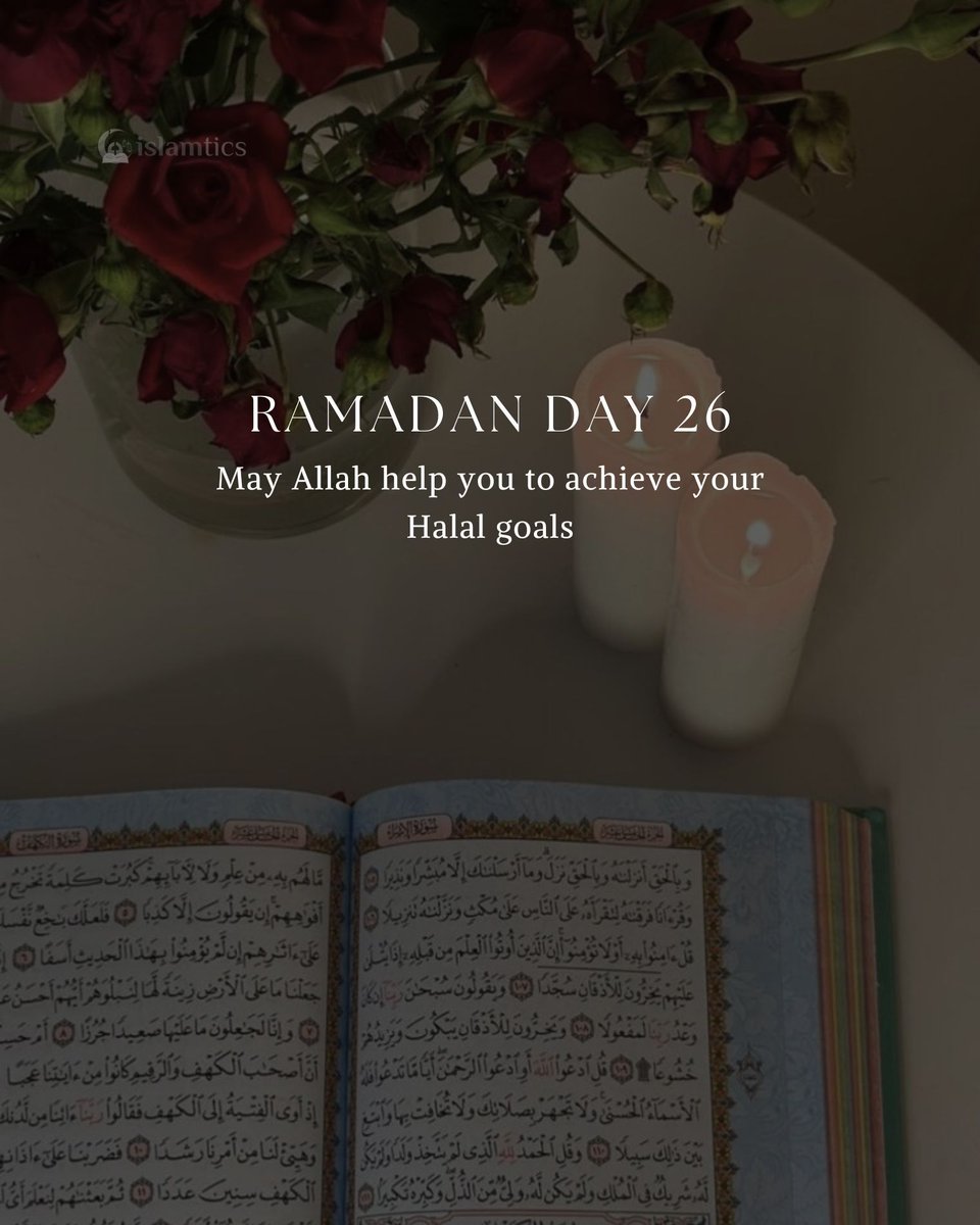 RazFrosh's tweet photo. 🌙 Ramadan Day 26 🌙 
May Allah help you to achieve your Halal goals https://t.co/b2wKR0kMRQ