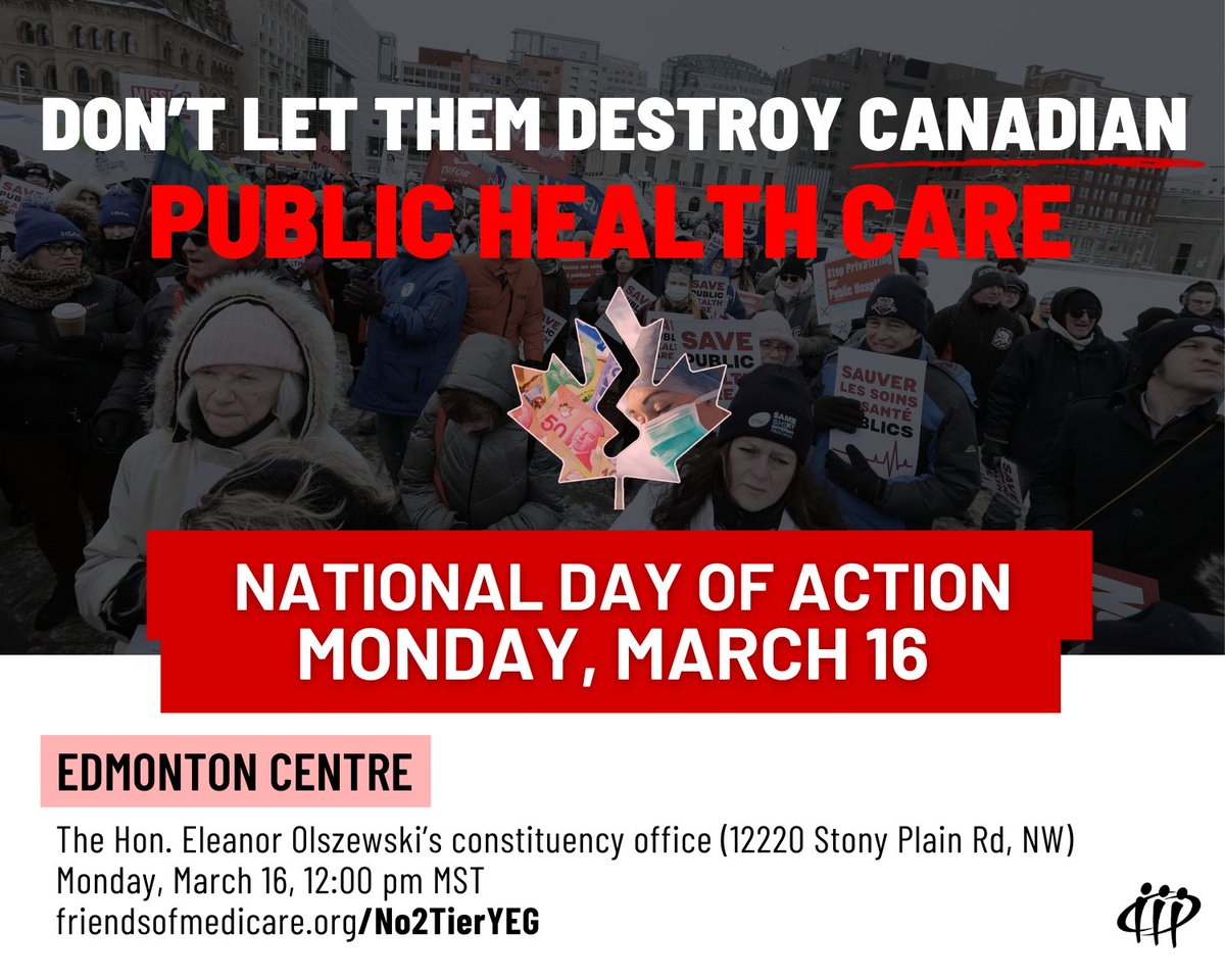 emayeg2's tweet photo. Remember this important lunch time rally, TOMORROW! Show up, if you can please!
#Ableg #Abpoli #Cdnpoli #ABhealth #AHS #CHA #NoTwoTier #PublicHealthcare https://t.co/zrBz0GprRF