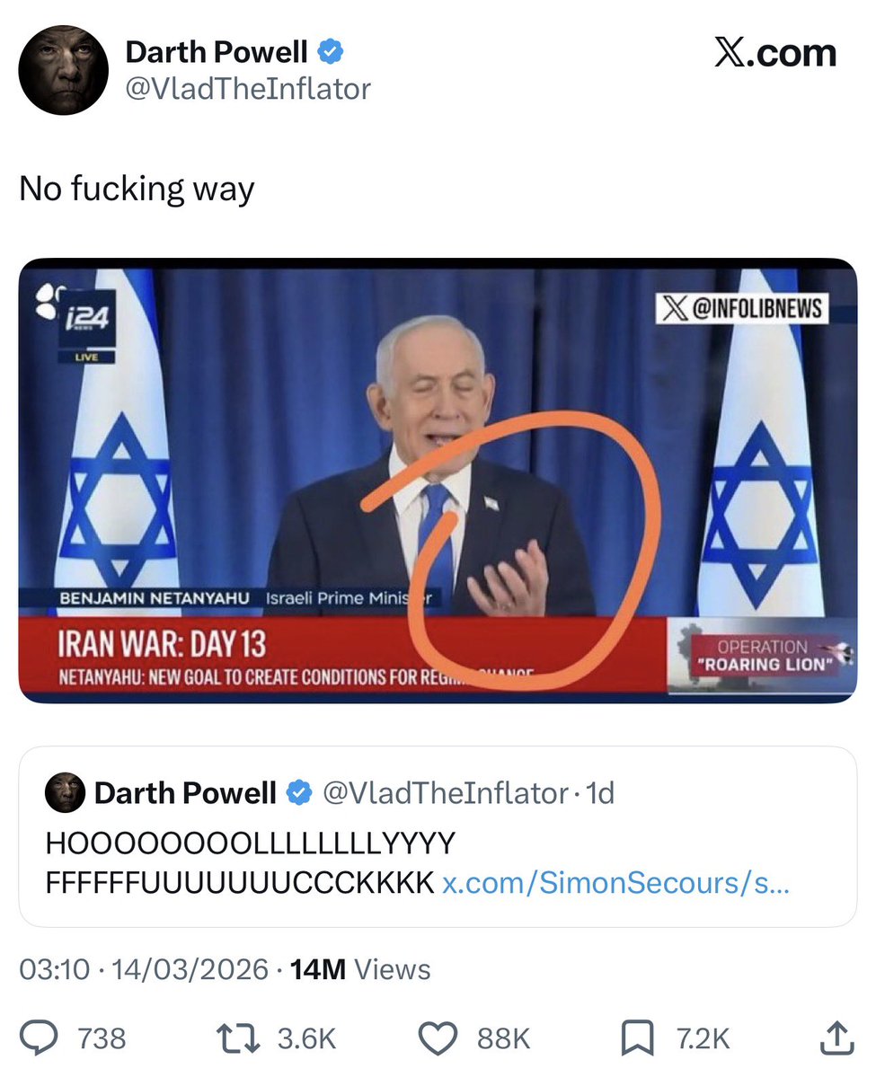 14,000,000 views and 88,000 likes on a picture of a human with four fingers and a thumb.