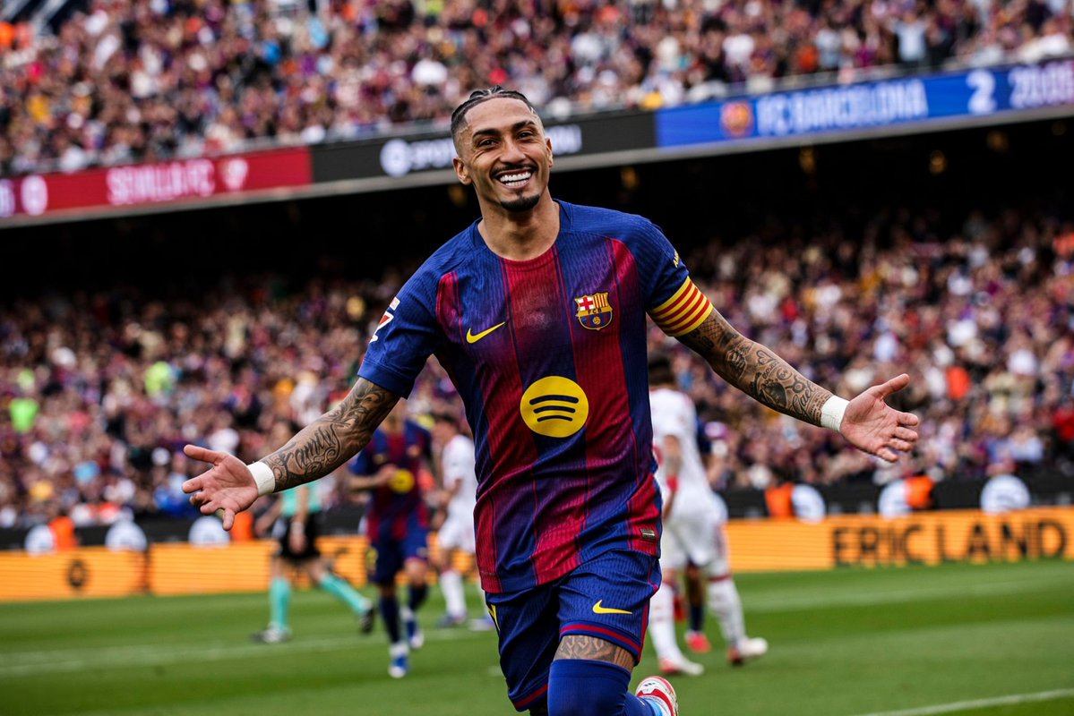 4KMHQ's tweet image. Raphinha #BarçaSevilla