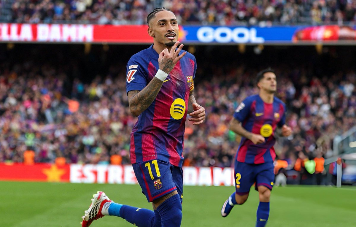 4KMHQ's tweet image. Raphinha #BarçaSevilla