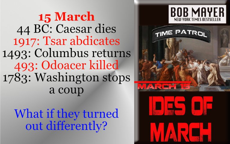 Bob_Mayer's tweet photo. FREE today. What if Caesar hadn’t been assassinated? https://t.co/MFKMteDjM6 #ides #idesofmarch #timetravel #DoctorWho #alternateuniverse #sciencefiction https://t.co/ppka8SGyPf