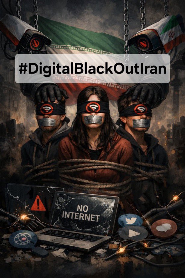 TaraMedric's tweet photo. Dear @elonmusk 
You are surely aware that people inside #Iran have been deprived of #Internet access for the past 15 days. The criminal #IslamicRegime shut down the internet on January 8 and 9, massacring nearly 40,000 Iranians, while not a single voice was raised by the global leftists who claim to support #Gaza and #Palestine Over the past 15 days, the internet has once again been cut off, and people in Iran are unable to receive evacuation warnings issued by the U.S. and Israeli militaries, which constitutes a war crime.
We, #Iranians both inside the country and across the diaspora, urgently and sincerely ask you to do everything within your power and within the capabilities of #Starlink to prevent more Iranians from being killed in internet darkness.
#DigitalBlackOutIran‌ 
#KingRezaPahlavi‌ForIran