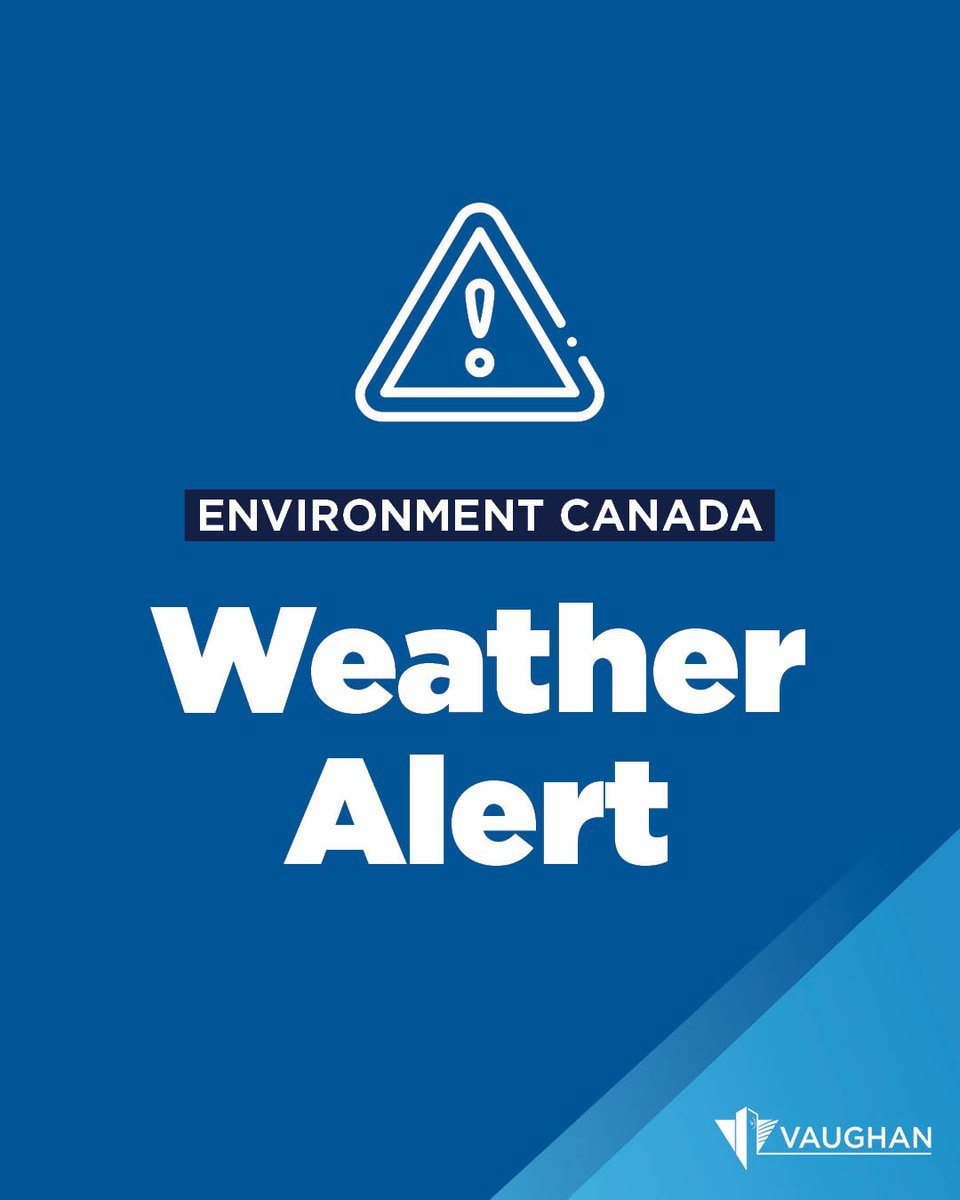 City_of_Vaughan's tweet image. Environment Canada has issued a special weather statement for #Vaughan. Gusty winds are expected through Tuesday morning, with gusts up to 70 km/h today and increasing to 70 to 90 km/h Monday into Monday night. To monitor this alert: ecalertme.weather.gc.ca/warning-latest…
