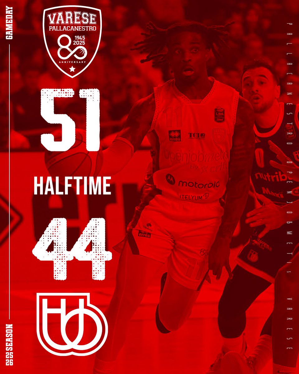PallVarese's tweet image. Biancorossi avanti a Masnago all fine del secondo quarto ‼️
#VarTre #NoiSiamoVarese