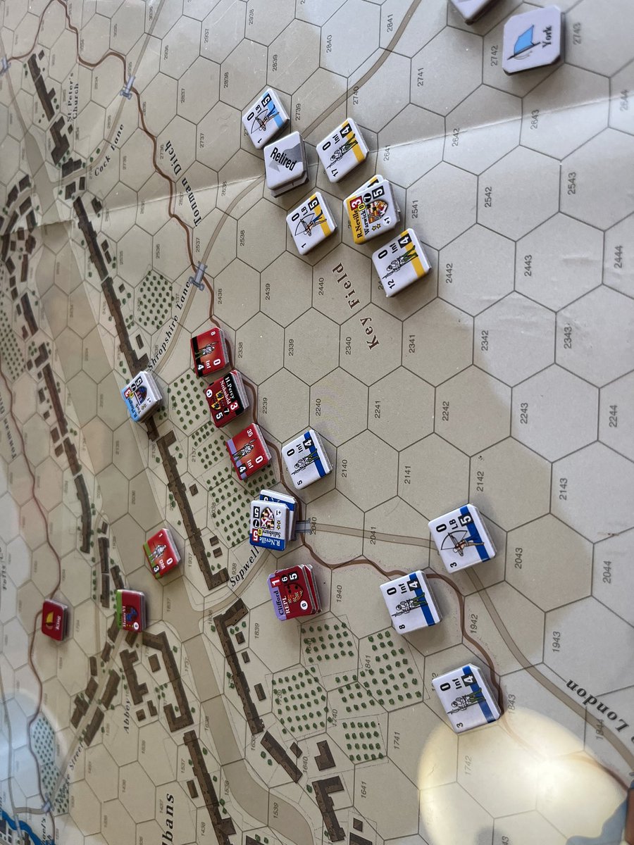 Blood &amp; Roses: Batalla de St. Albans (1455). Victoria de York en una escaramuza donde Lancaster tiene poco que hacer. Bien para aprender