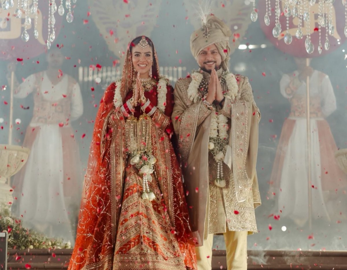 Wishing the amazing Kuldeep Yadav a lifetime of love, laughter, and happiness. Congratulations on your wedding! 🎉❤️😍