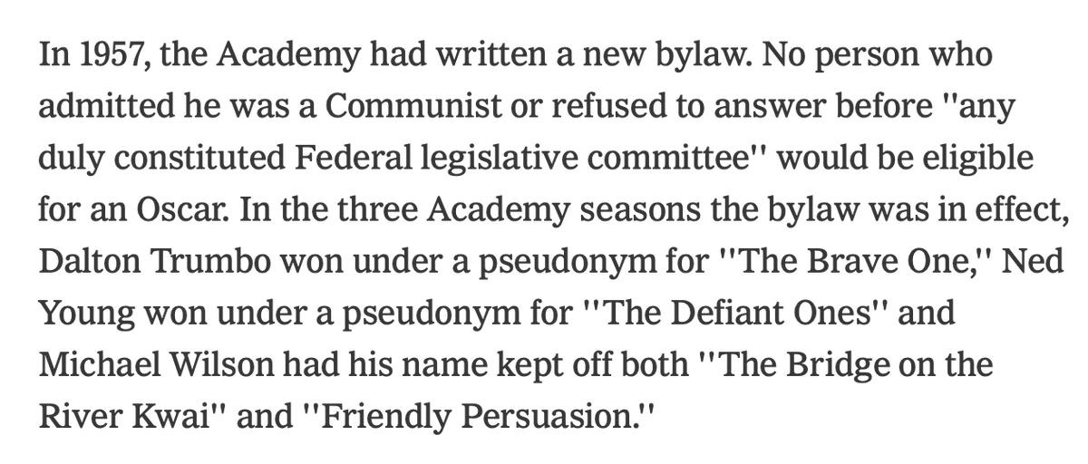 Cooper_Esquire's tweet photo. Wilson &amp; Foreman had been targeted and became victims of the Second Red Scare. Many such writers were not able to gain official credits or other acknowledgments for their contributions to the film industry until well after the end of McCarthy era. https://t.co/bDysFcRg8Y https://t.co/82ZHikawD8