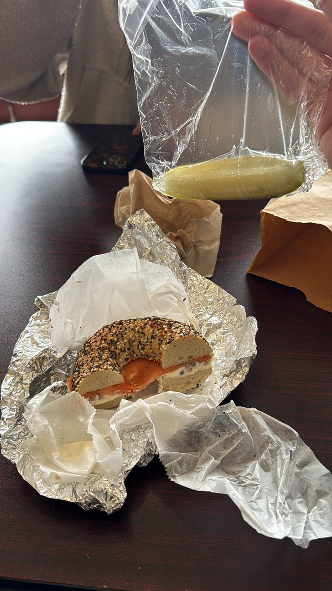 Phrantix's tweet photo. “Man I got a pickle in a pouch” Lox bagel pickle and the crack from last night. Ready for next weekend https://t.co/EbJDV9gWn4