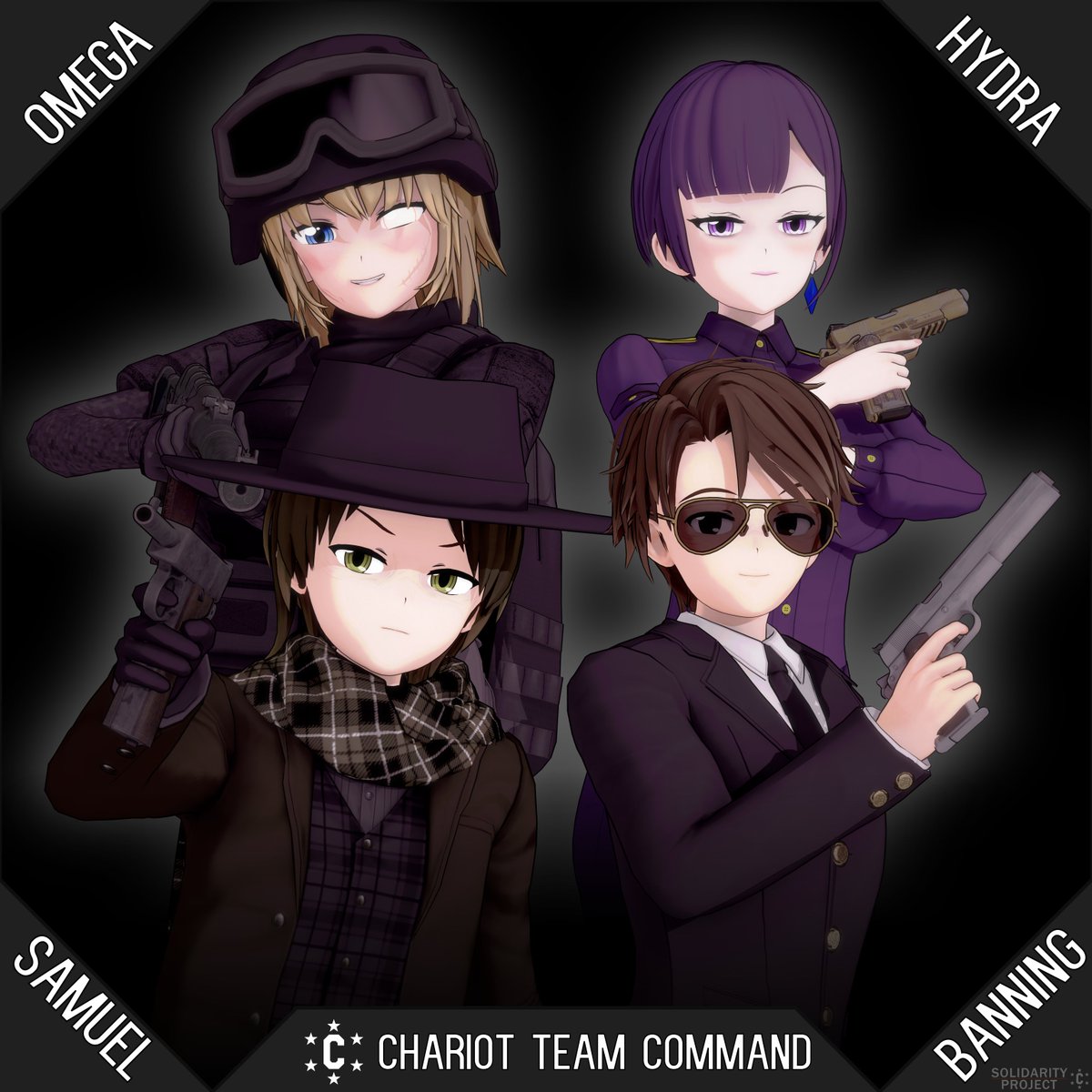 Omega, Hydra, Banning and Samuel. The four main leaders of Chariot.

#koikatsu #コイカツ