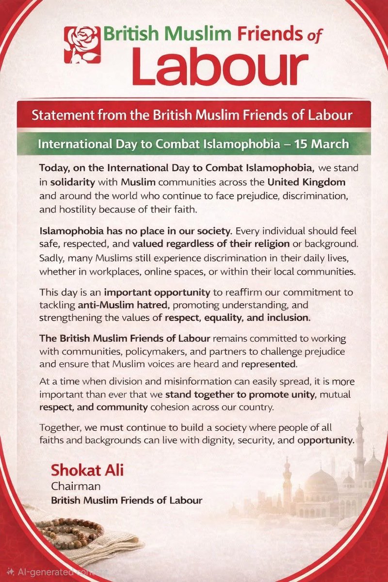 British Muslim Friends of Labour tweet media