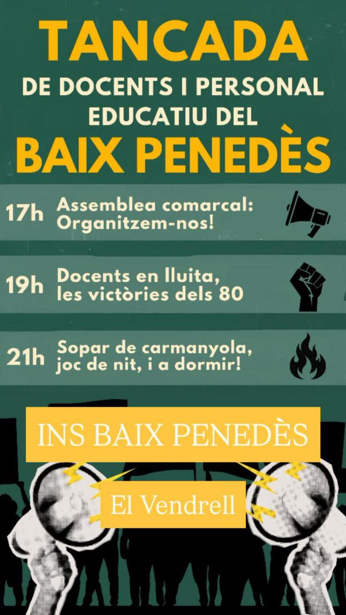 DeixaDeSerUnailla - CGT Ensenyament Camp de TGN tweet media