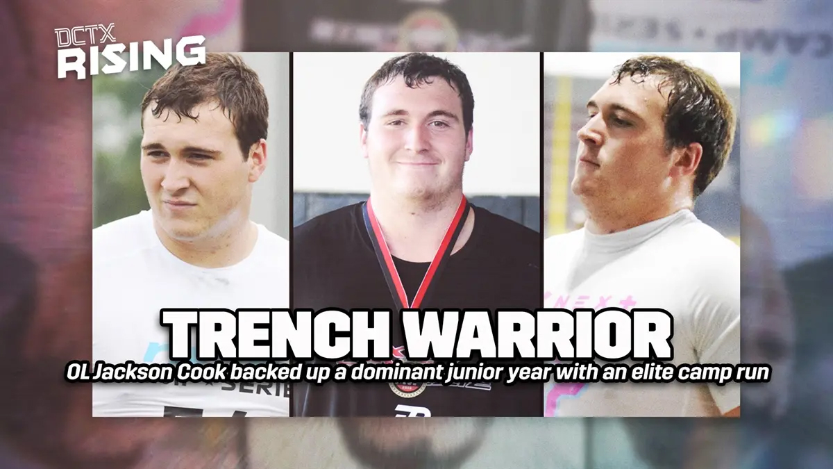 GPowersScout's tweet image. 💪TRENCH WARRIOR💪

2027 @WestlakeChapsFB OL Jackson Cook (@JDC2027) speaks on his recruiting 📈

2⃣0⃣+ Offers
🥞72 Pancakes
🏅#NLA100 OL MVP 

#HookEm #PonyUp #GoDuke + more. 

@CoachTSalazar | @CoachRosch | #TXHSFB

👀⤵️
texasfootball.com/article/2026/0…