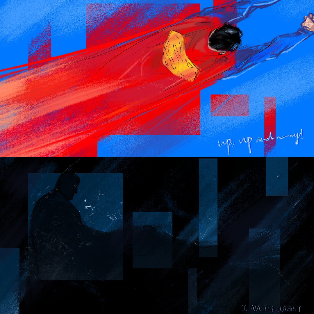Nochmal_09's tweet photo. What if I put them together. That's pretty cool, huh?
#superman #batman https://t.co/v30fjwr3Wc