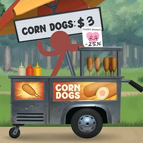 AlanBeckerWiki's tweet photo. Everyones favourite character, Corn Dog Guy was born 19 years ago today!

What makes Corn Dog Guy your favourite character? https://t.co/pxwKjuwfN8
