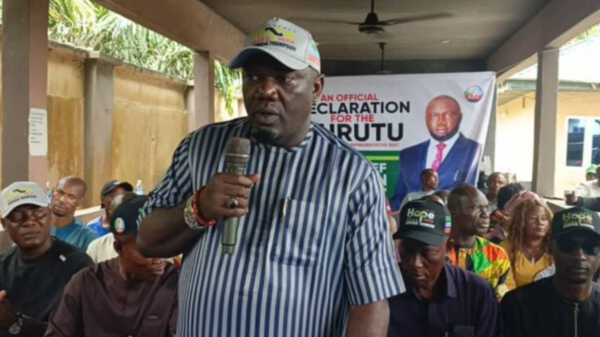 NationalNews_NG's tweet image. 2027: Ijaw Leader Fuoye Joins Burutu Reps Race, Vows to Champion Development of Riverine Communities

An Ijaw leader and chieftain of the All Progressives Congress (APC), High Chief Thompson Fuoye has...
Read more
nationalnews.ng/2027-ijaw-lead…
#Ijawnation #Nigerdelta #ElectionIssue